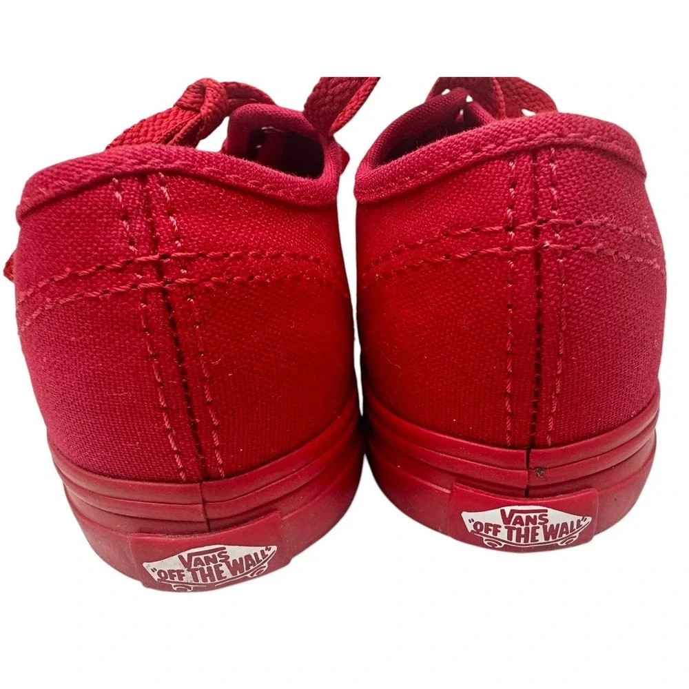Vans Off‎ the Wall Authentic True Red/Black Toddler Baby Shoes Size 9 Rare